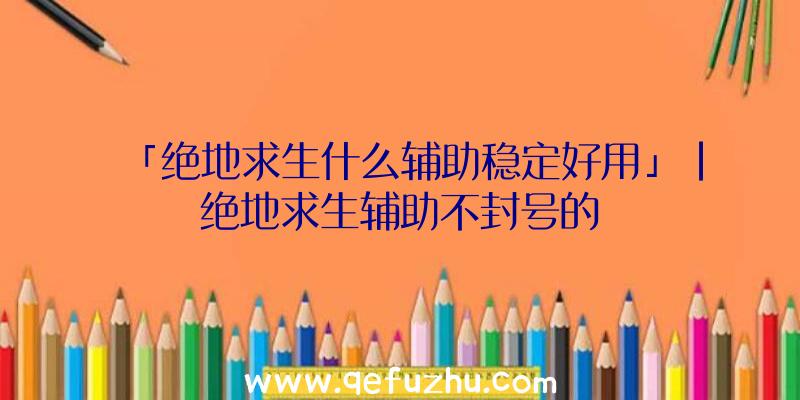 「绝地求生什么辅助稳定好用」|绝地求生辅助不封号的